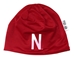 Huskers Grey N Red Reversible Nylon Beanie - HT-89125