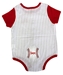 Infant Nebraska Baseball Pinstripe Onesie - CH-B6305