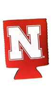 Iron N Neoprene Can Cooler - Red Nebraska Cornhuskers, Nebraska  Tailgaiting, Huskers  Tailgaiting, Nebraska  Kitchen & Glassware, Huskers  Kitchen & Glassware, Nebraska Red Iron N Neoprene Can Cooler Neil Enterprises, Huskers Red Iron N Neoprene Can Cooler Neil Enterprises