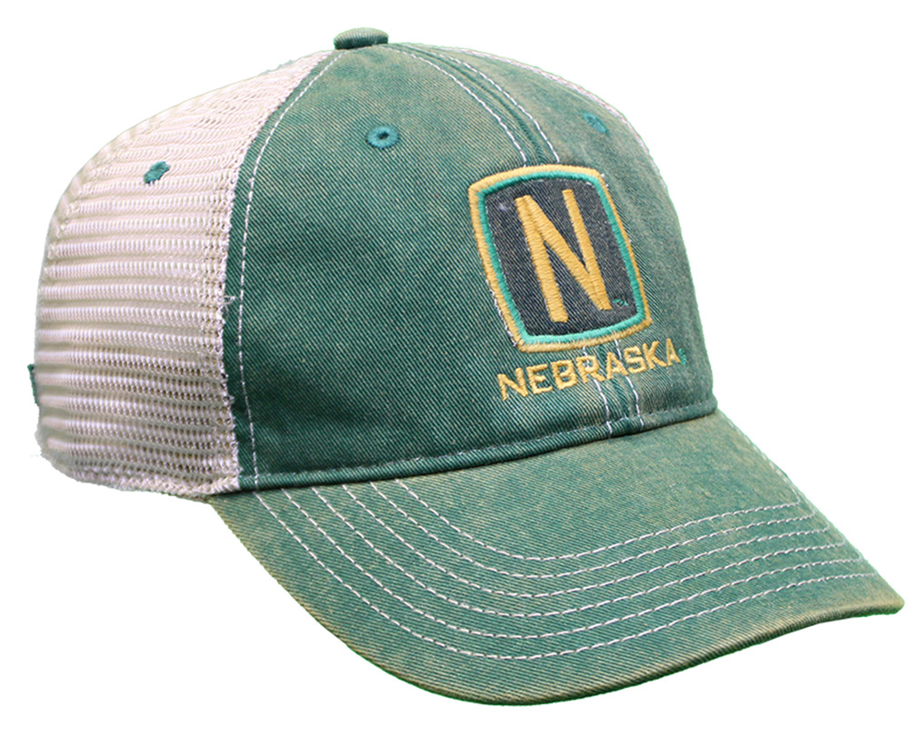 green nebraska hat