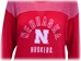 Ladies Nebraska Huskers 3/4 Sleeve Yoke Tee - AT-B6236