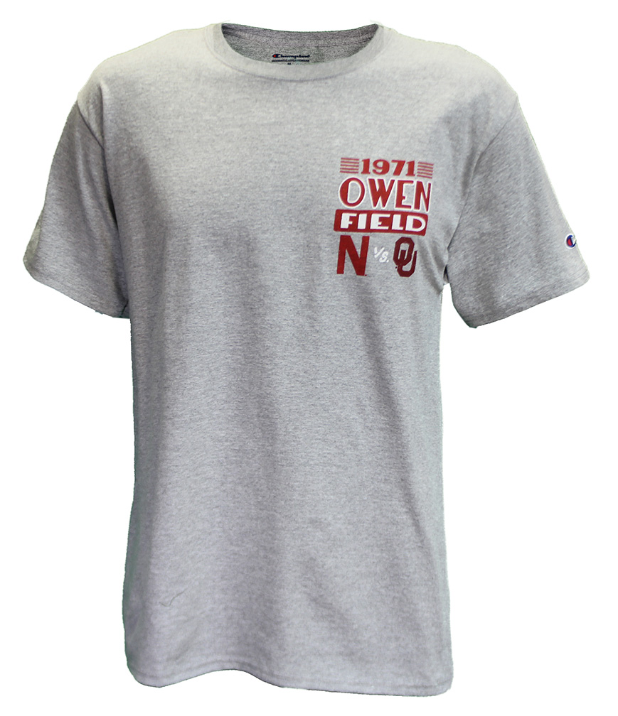 Grey NU VS OU Commemorative Ticket Shirt Champion