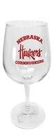 Nebraska Arch Stemmed Wine Glass Nebraska Cornhuskers, Nebraska  Kitchen & Glassware, Huskers  Kitchen & Glassware, Nebraska Nebraska Arch Stemmed Wine Glass The Memory Company, Huskers Nebraska Arch Stemmed Wine Glass The Memory Company