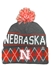 Nebraska Argyle Cuff Knit Pom - HT-H1348