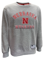 Nebraska Huskers Base Crew Nebraska Cornhuskers, Nebraska  Mens Sweatshirts, Huskers  Mens Sweatshirts, Nebraska  Men, Huskers  Men, Nebraska  Crew, Huskers  Crew, Nebraska Heather Grey Nebraska Zion Crew Neck Sweatshirt Colosseum, Huskers Heather Grey Nebraska Zion Crew Neck Sweatshirt Colosseum