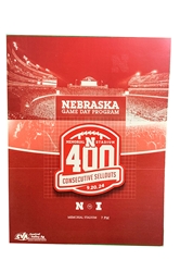 Nebraska Football 400th Sellout Game Program Nebraska Cornhuskers, Nebraska One of a Kind, Huskers One of a Kind, Nebraska Osborne 300th Sellout Ticket, Huskers Osborne 300th Sellout Ticket