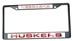 Nebraska Huskers Black Metal License Plate Frame - CR-A1003