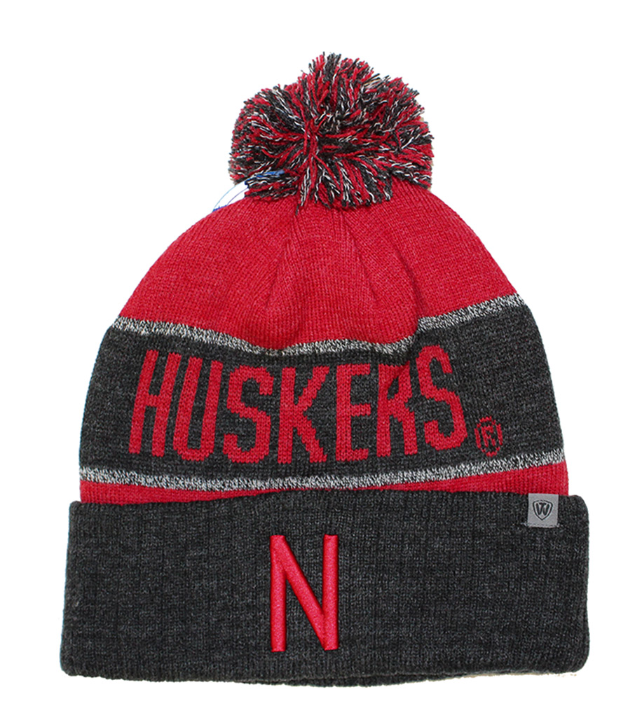 Nebraska Huskers Ladies Pom Knit Hat