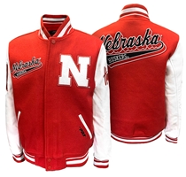 BMOC Lettermans Huskers Wool Jacket Nebraska Cornhuskers, Nebraska  Mens Outerwear, Huskers  Mens Outerwear, Nebraska  Mens, Huskers  Mens, Nebraska Red Nebraska Huskers Wool Varsity Jacket Pro Standard, Huskers Red Nebraska Huskers Wool Varsity Jacket Pro Standard