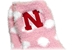 Nebraska Pink Polka Dot Fuzzy Socks - AU-B7612