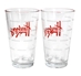 Nebraska Pint Glass Set - KG-B3734