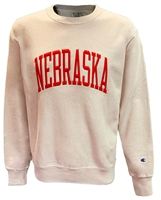 Nebraska Reverse Weave Champion Beige Crew  Nebraska Cornhuskers, Nebraska  Mens Sweatshirts, Huskers  Mens Sweatshirts, Nebraska  Mens, Huskers  Mens, Nebraska  Crew, Huskers  Crew, Nebraska Arctic Cold Beige Nebraska Reverse Weave Crew Champion, Huskers Arctic Cold Beige Nebraska Reverse Weave Crew Champion