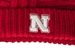 Nebraska Theta Fur Pom Cuffed Knit - HT-C8657