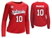 Nebraska Volleyball Olivia Mauch Number 10 Youth Jersey - YT-N0035