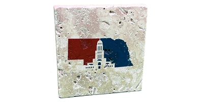 Patriotic Lincoln Nebraska Capitol Stone Coaster Nebraska Cornhuskers, Nebraska  Kitchen & Glassware, Huskers  Kitchen & Glassware, Nebraska  Game Room & Big Red Room, Huskers  Game Room & Big Red Room, Nebraska State Shape Red White And Blue Lincoln Nebraska Capitol Stone Coaster CoasterWorx  , Huskers State Shape Red White And Blue Lincoln Nebraska Capitol Stone Coaster CoasterWorx  