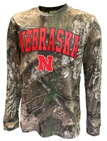 Real Tree Camo Nebraska APX LS Tee Nebraska Cornhuskers, Nebraska  Mens T-Shirts, Huskers  Mens T-Shirts, Nebraska  Long Sleeve, Huskers  Long Sleeve, Nebraska  Mens, Huskers  Mens, Nebraska Real Tree Camo Nebraska APX LS Tee Colosseum, Huskers Real Tree Camo Nebraska APX LS Tee Colosseum