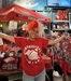 Red N White Gameday Fan Wig - NV-H4007