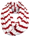 Scarlet N Cream Striped Infinite Scarf - DU-88889