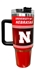 BIG Red Huskers Stainless Steel Tumbler (w Straw) - KG-H3702