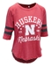 Womens Huskers Star Jersey Raglan - AT-C5157