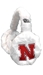 Womens Huskers Warm N Fuzzy Earmuffs - DU-H7034