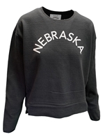 Ladies Nebraska Arch Ridgeline Crew  Nebraska Cornhuskers, Nebraska  Ladies Sweatshirts, Huskers  Ladies Sweatshirts, Nebraska  Ladies, Huskers  Ladies, Nebraska  Crew, Huskers  Crew, Nebraska Black Out!, Huskers Black Out!, Nebraska Womens Black Nebraska Arch Ribbed Crew League, Huskers Womens Black Nebraska Arch Ribbed Crew League