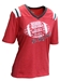 Womens Nebraska Huskers GBR Football V-Neck - AT-F7125