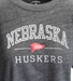 Womens Nebraska Huskers Pennant Midi Tee - Black - AT-G1389