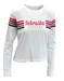 Womens Nebraska Huskers Retro Stripe LS Tee - AT-C5158