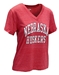 Womens Nebraska Huskers V-neck - AT-C5152