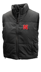 Womens Nebraska Midnight Puffer Vest Nebraska Cornhuskers, Nebraska  Womens, Huskers  Womens, Nebraska  Ladies Outerwear, Huskers  Ladies Outerwear, Nebraska Black Out!, Huskers Black Out!, Nebraska Womens Black Nebraska Puffer Vest Zoozatz, Huskers Womens Black Nebraska Puffer Vest Zoozatz