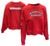 Womens University Of Nebraska Crop Fleece Crew - AS-H8490