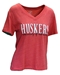 Womens University Of Nebraska Huskers V-Neck - AT-F7253