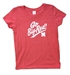 Youth Girls Nebraska Go Big Red Hustle Tee - YT-F2068