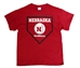 Youth Nebraska Baseball Plate Tee - YT-A6243