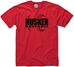 RED TEE W/ BLK 'HUSKER BASEBALL' - AT-52405