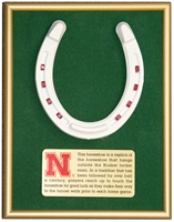 Husker Tunnel-Walk Horseshoe Frame Nebraska Cornhuskers, Horseshoe Frame/Plaque