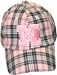 LADIES PINK PLAID CAP - HT-30721