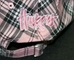 LADIES PINK PLAID CAP - HT-30721