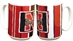 BLACK & RED STRIPED MUG W/ N HUSKERS - KG-50155