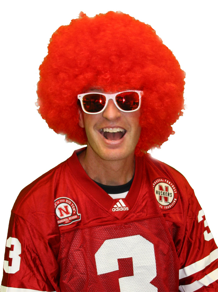 big red afro wig