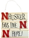 Husker Fans Live Here Sign - OD-09011